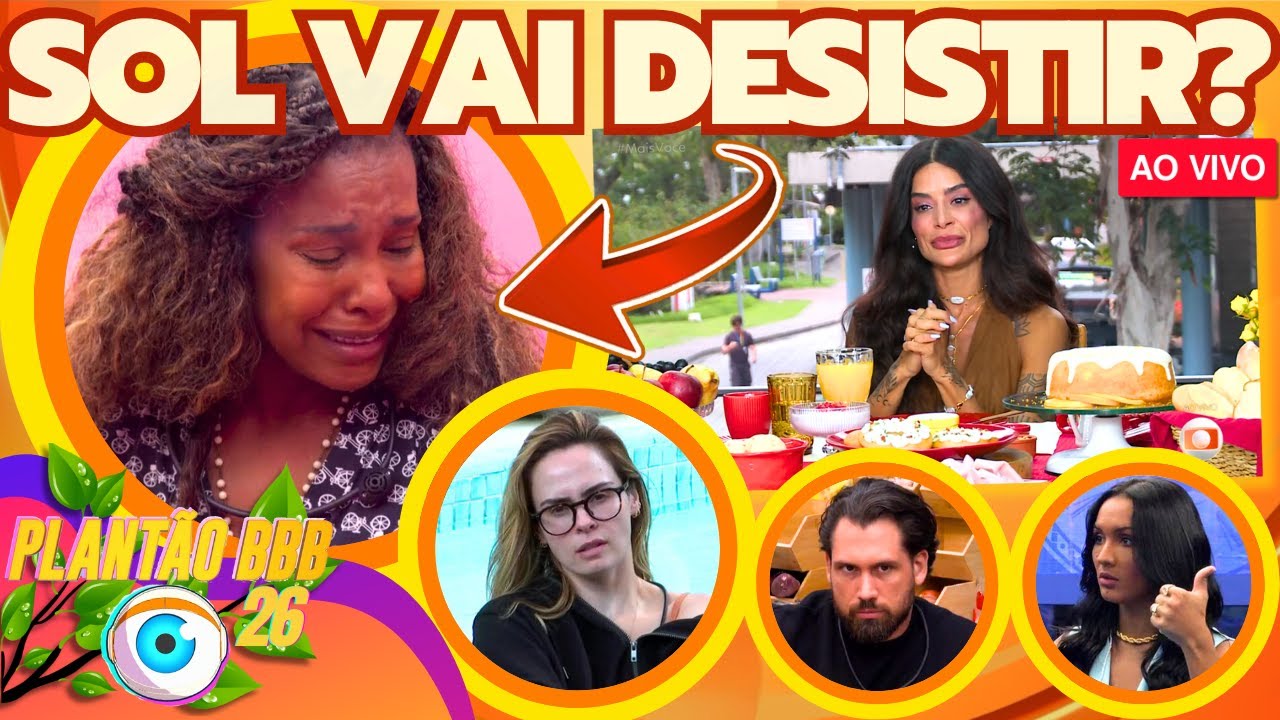 🚨BBB26: ALINE NA ANA MARIA AO VIVO, TADEU CRITICADO, SOL VAI DESISTIR? MAXIANE VAI REVELAR SEGREDO?