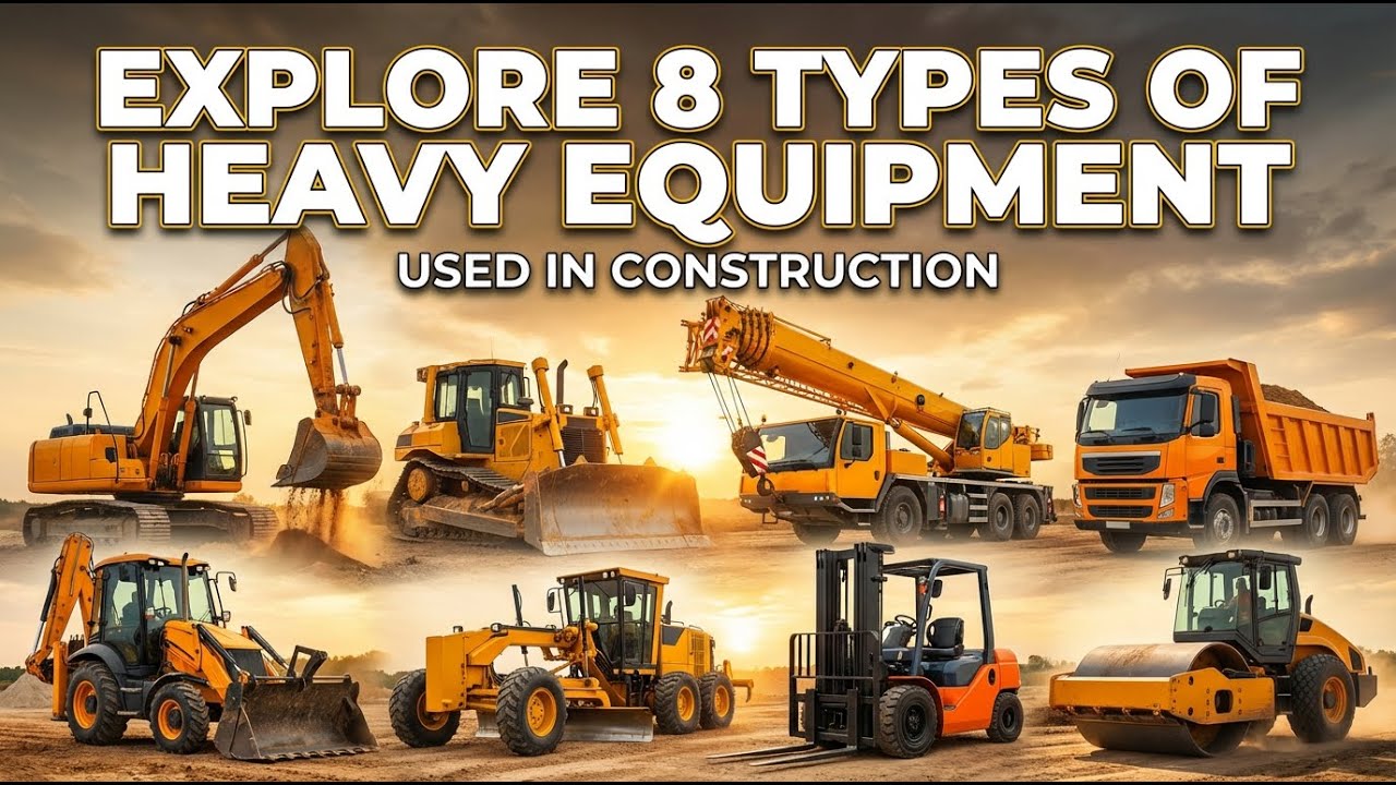 Explore 8 Types of Heavy Equipment Used in Construction