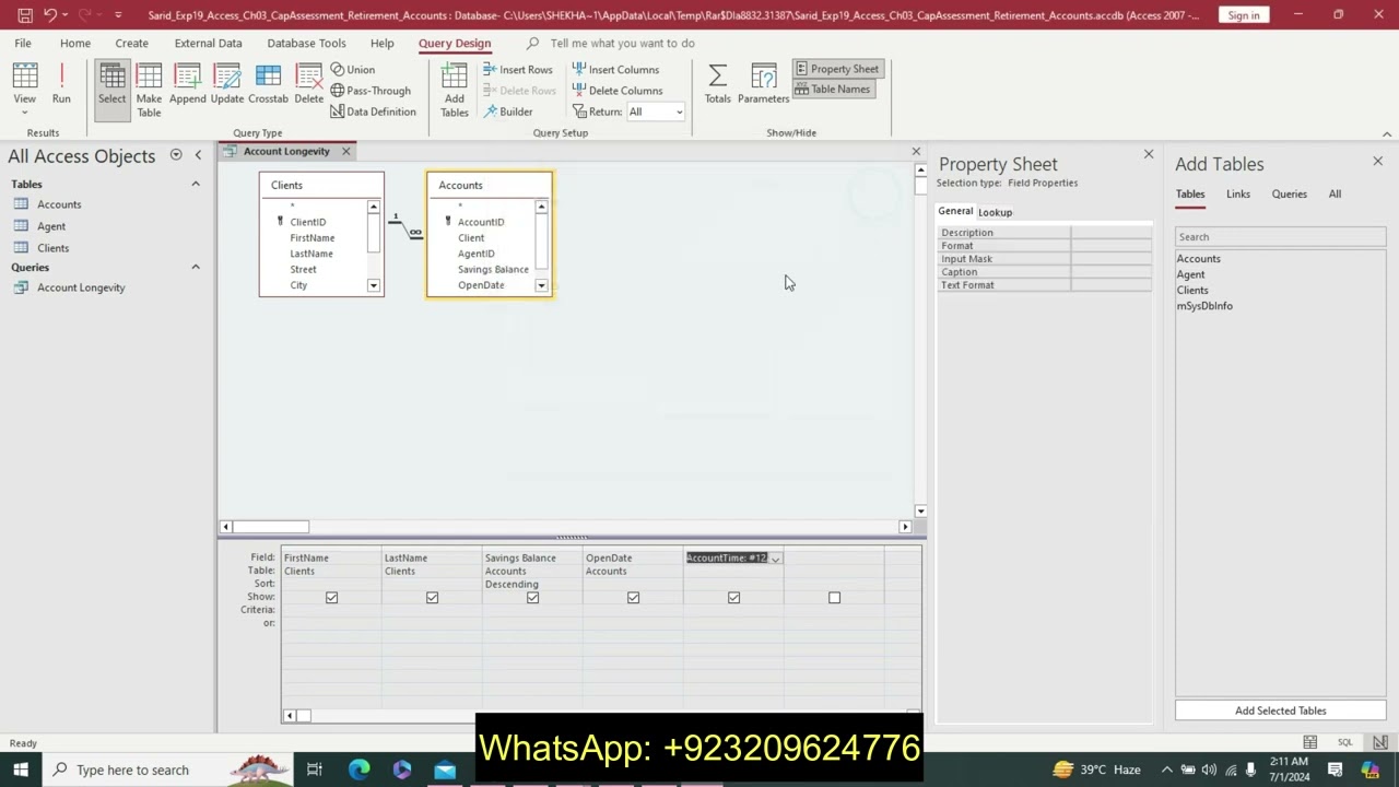 Exp19_Access_Ch03_CapAssessment - Пенсионные счета 1.1 | Глава 3 Access Пенсионные счета