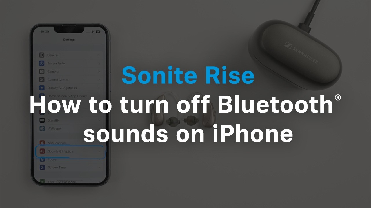 How to turn off Sonite Rise Bluetooth® sounds on iPhone | Sennheiser