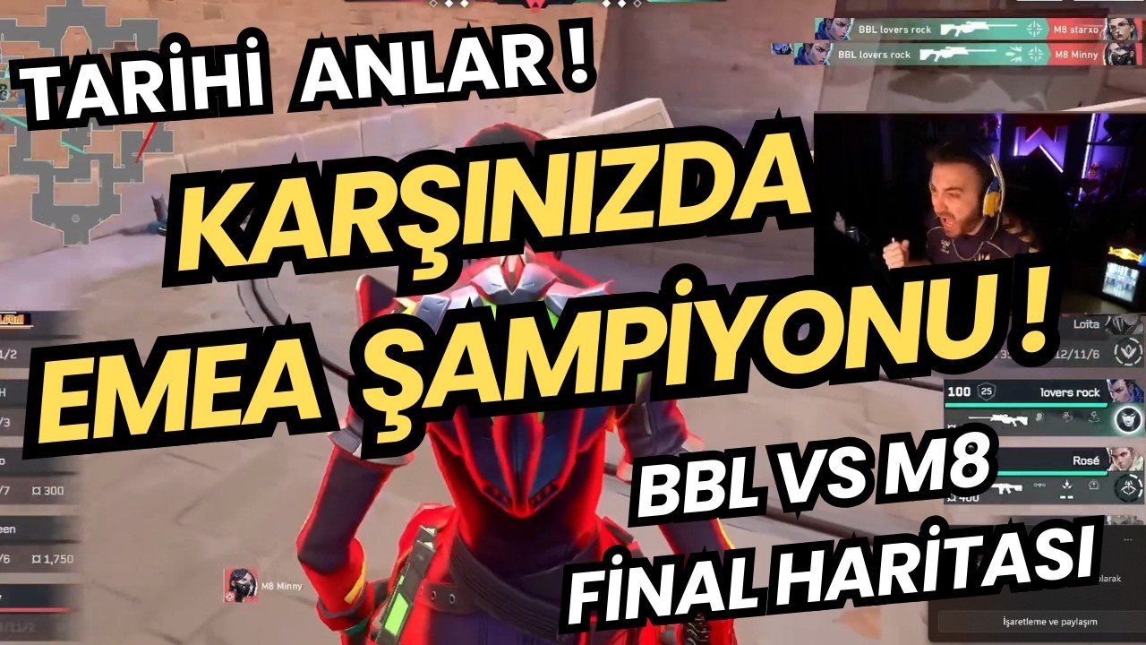 FERIT GOES CRAZY WHEN BBL BECOMES EUROPEAN CHAMPION! BBL VS M8 FINAL MAP VALORANT EMEA 2026 K.O F...