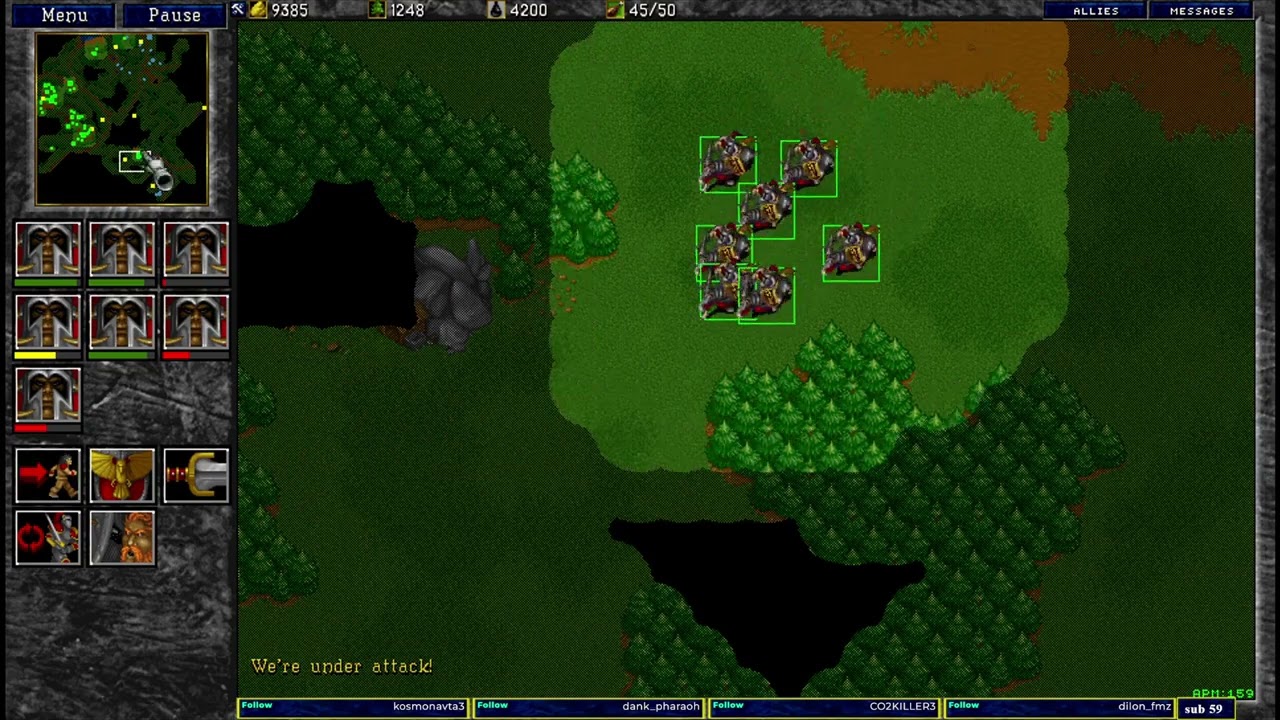 Warcraft 2 classic 1v1 u8t3io3p vs dj_boss