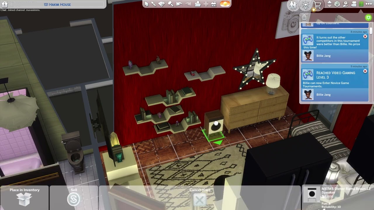 Decorating Billie jang room #sims4customcontent #customcontent #sims4inspiration