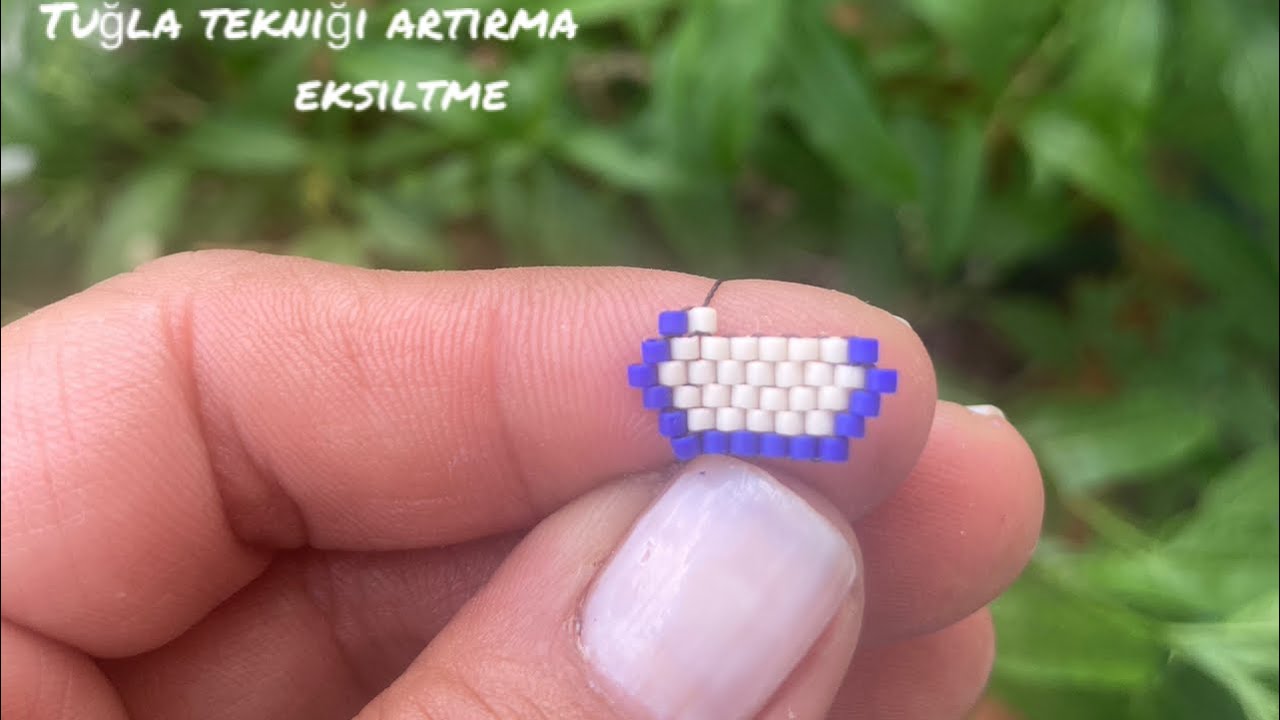 Tuğla tekniğinde artırma ve eksiltme yapılışı(brick sticth increase and decrease)