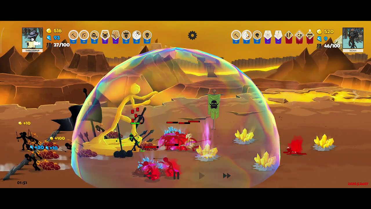 Archidon Spamming Against ShadowrathsGiantlord! Stick War: Saga Stick God Ranked