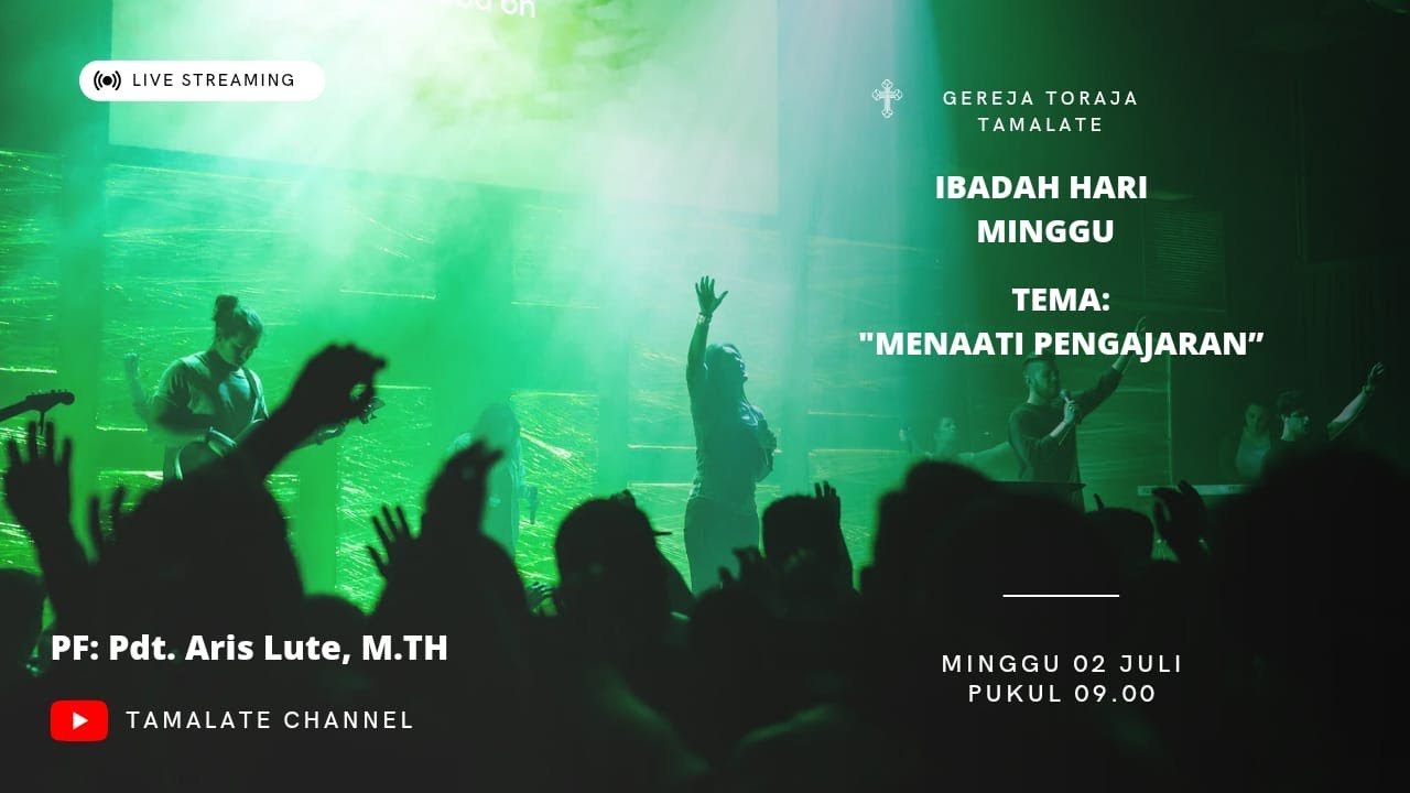Ibadah Hari Minggu  | Minggu,  02 Juli 2023 | PF: Pdt. Aris Lute, M.Th