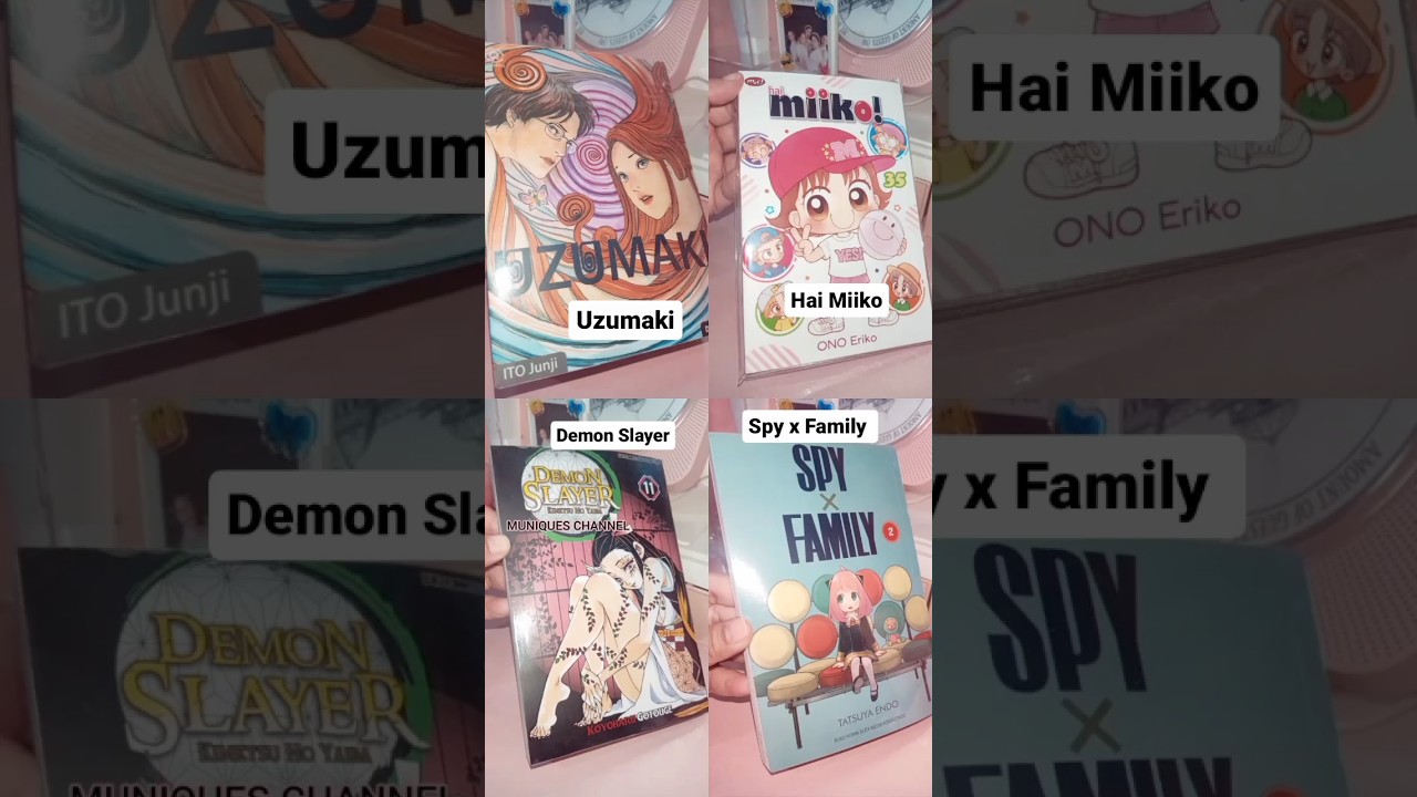 My Top 4 Best Manga Demon Slayer Hai Miiko Spy x Family Uzumaki #manga #demonslayer