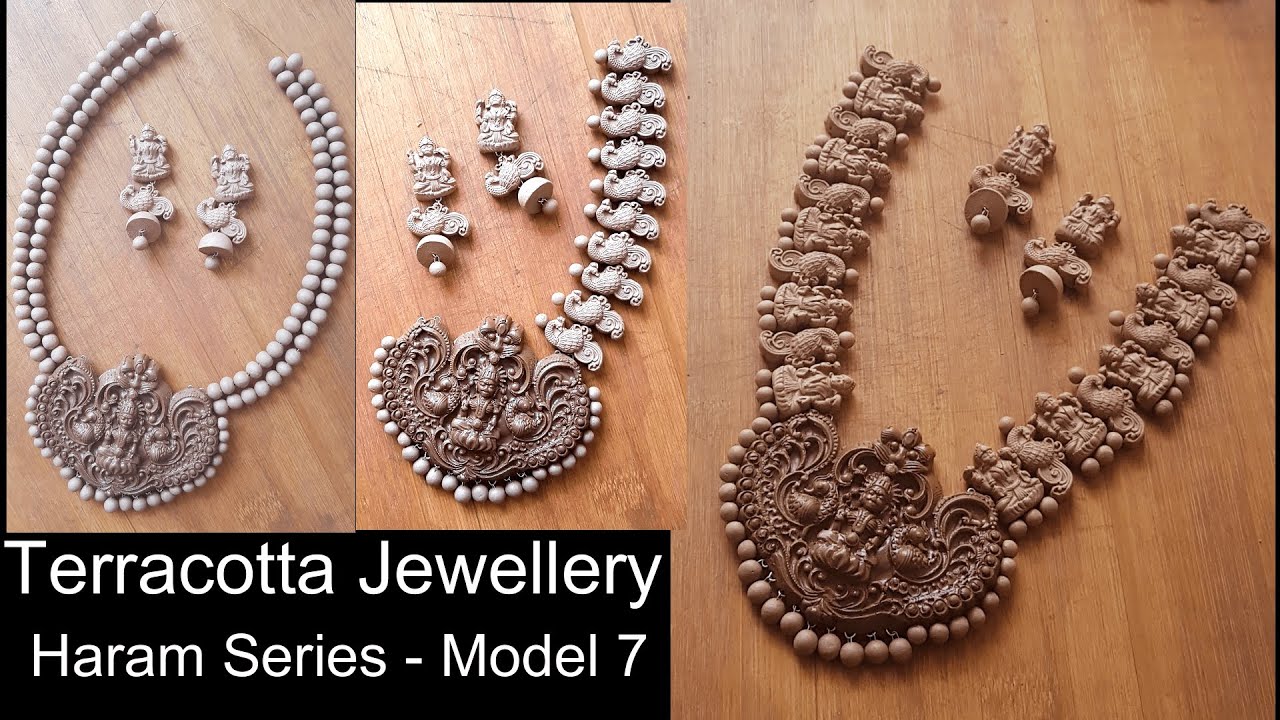 How to make Terracotta Jewellery Haram - Model 7? 
