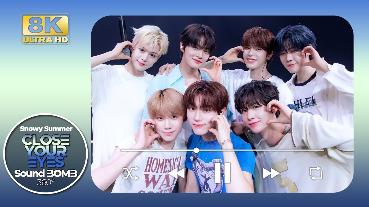 [8K] PLAYLIST｜클로즈 유어 아이즈(CLOSE YOUR EYES) 🎵Snowy Summer｜🎧공간음향｜SoundBOMB360˚