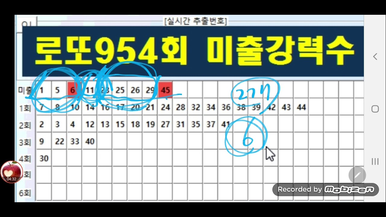 [로또 954] 분석