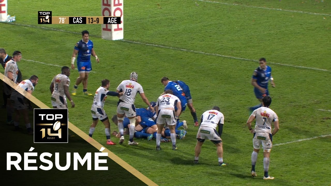 TOP 14 - Résumé Castres-Agen: 13-16 - J11 - Saison 2018/2019