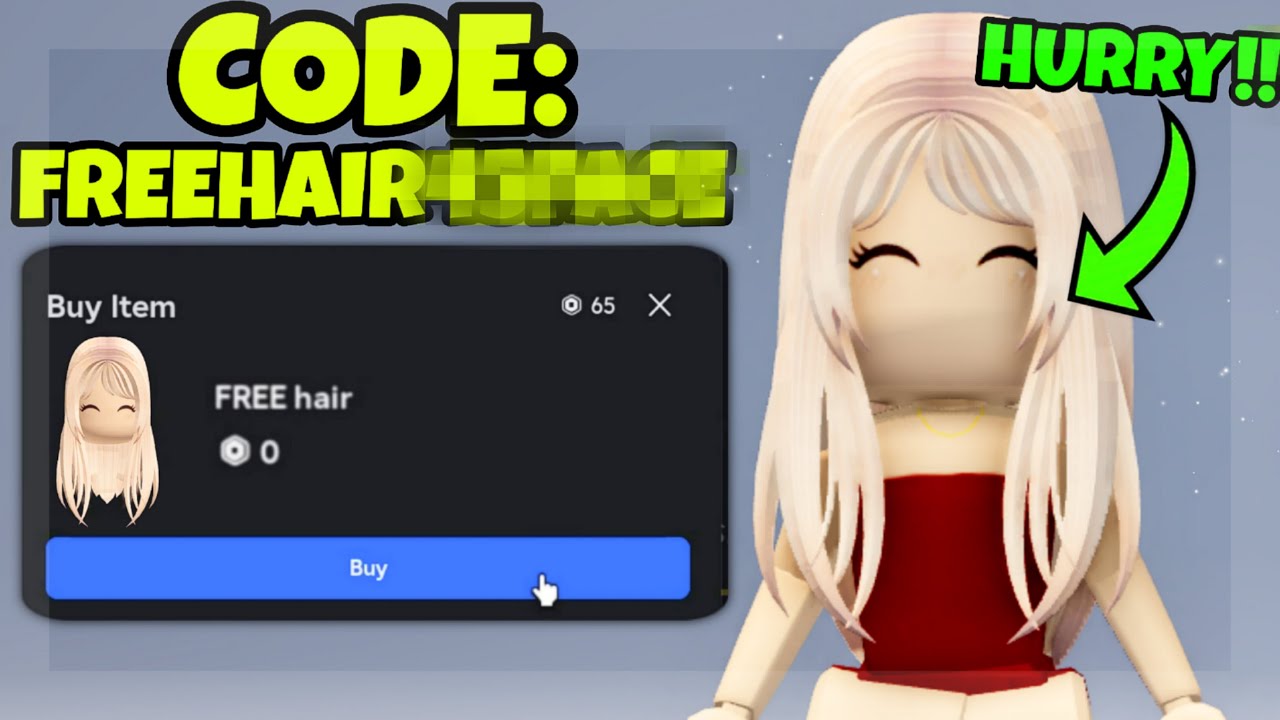 CODES THAT GIVE YOU FREE HAIR! ROBLOX HURRY!