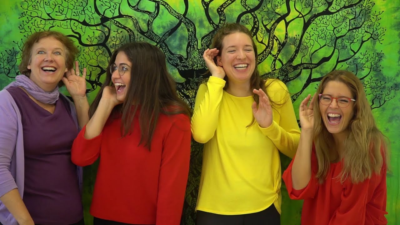 Lachen ohne Grund: Die Übungen der Lachyoga Helpies