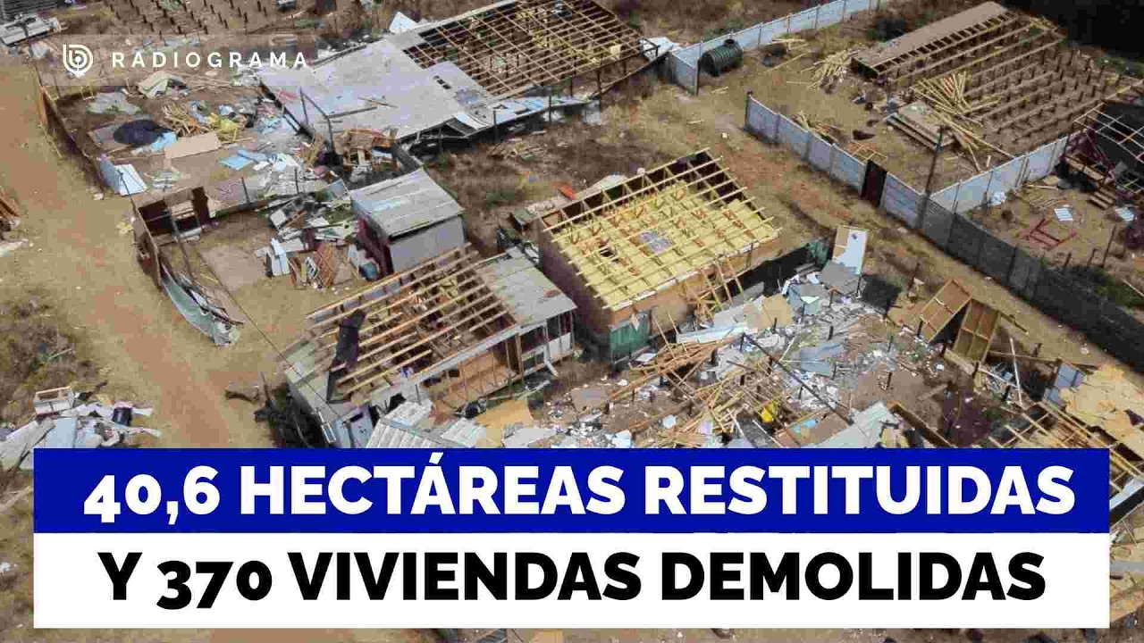 Desalojo Megatoma San Antonio: Pobladores deuncian no ser reubicados y van 370 viviendas destruidas