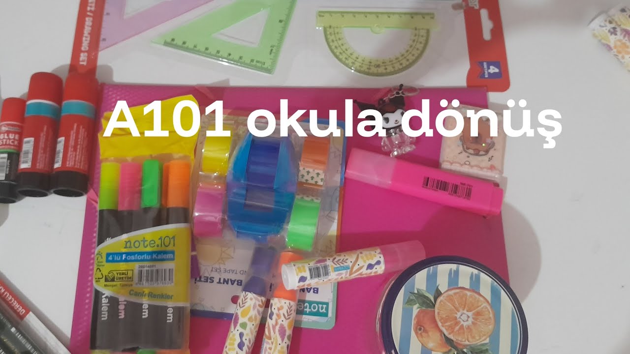 2025-2026 A101 okula dönüş alışverişi#bol kalemm
