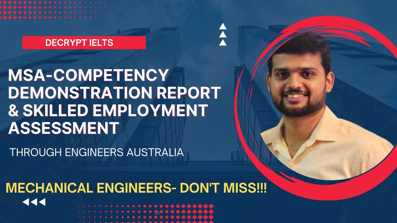 Competency demonstration Report & Skilled employment assessment through Engineers Australia