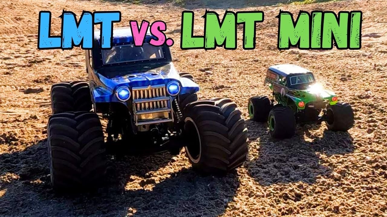 Losi LMT vs. LMT Mini. Which is best? Golf Course Mayhem!