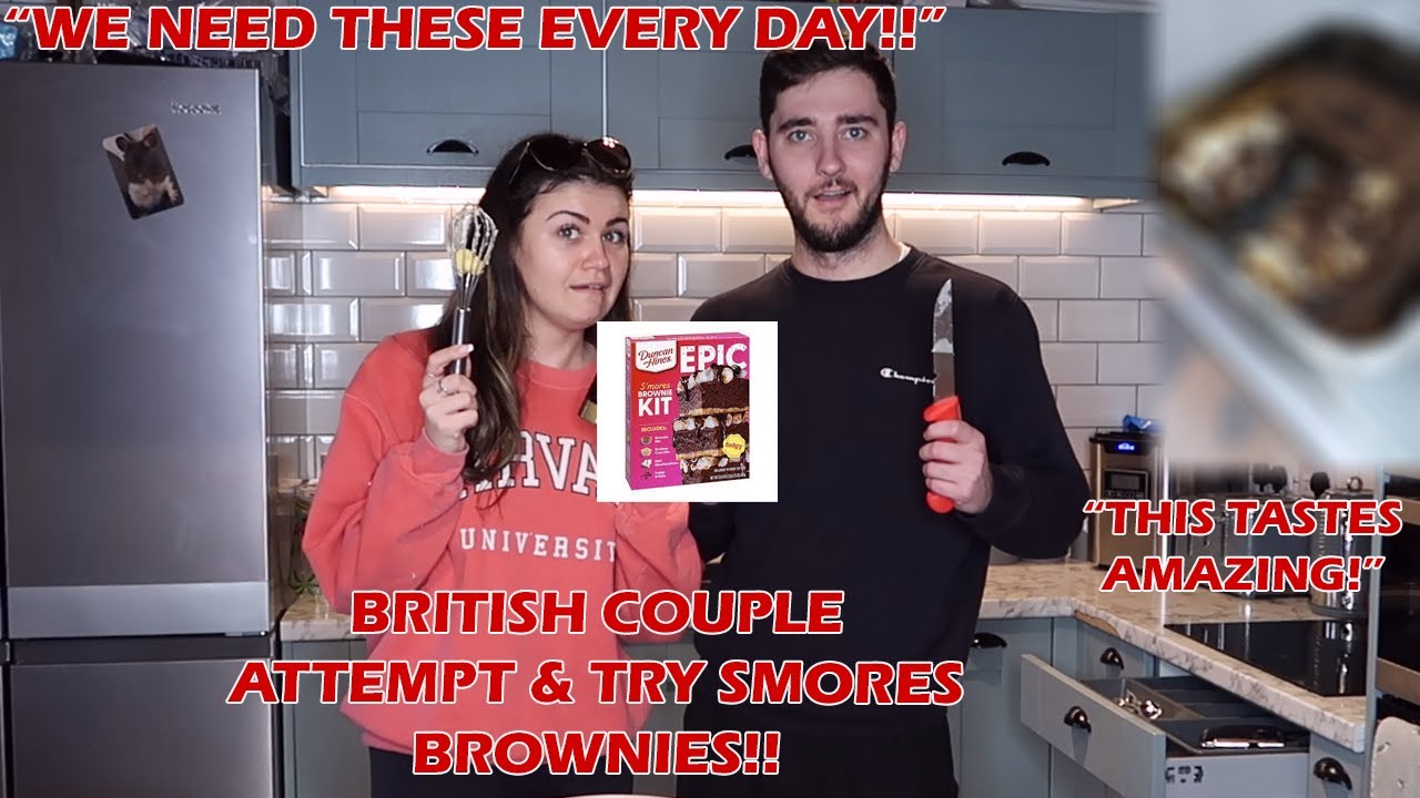 British Couple Make & Try SMORES for the FIRST TIME