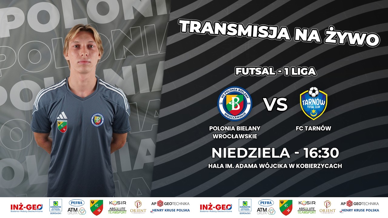 15. kolejka 1. ligi futsalu grupy południowej: Polonia Bielany Wrocławskie - FC Tarnów