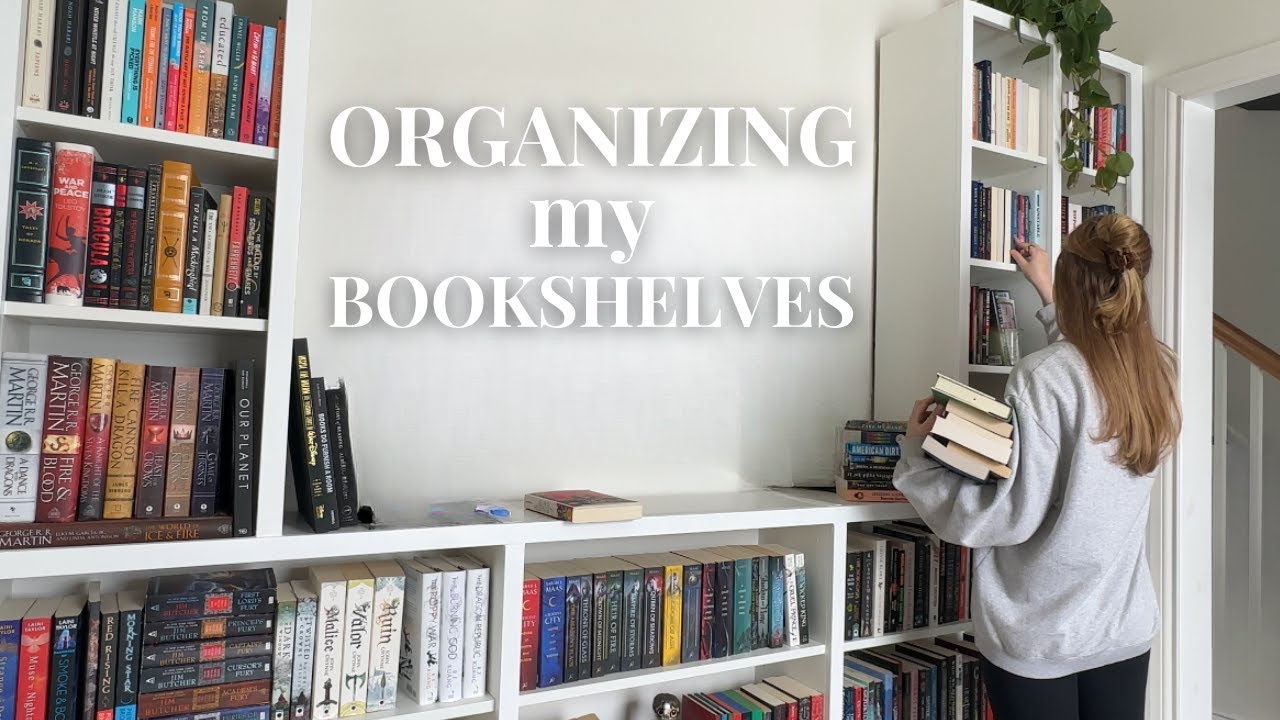 re-organizing my bookshelves AGAIN (because why not) 📚