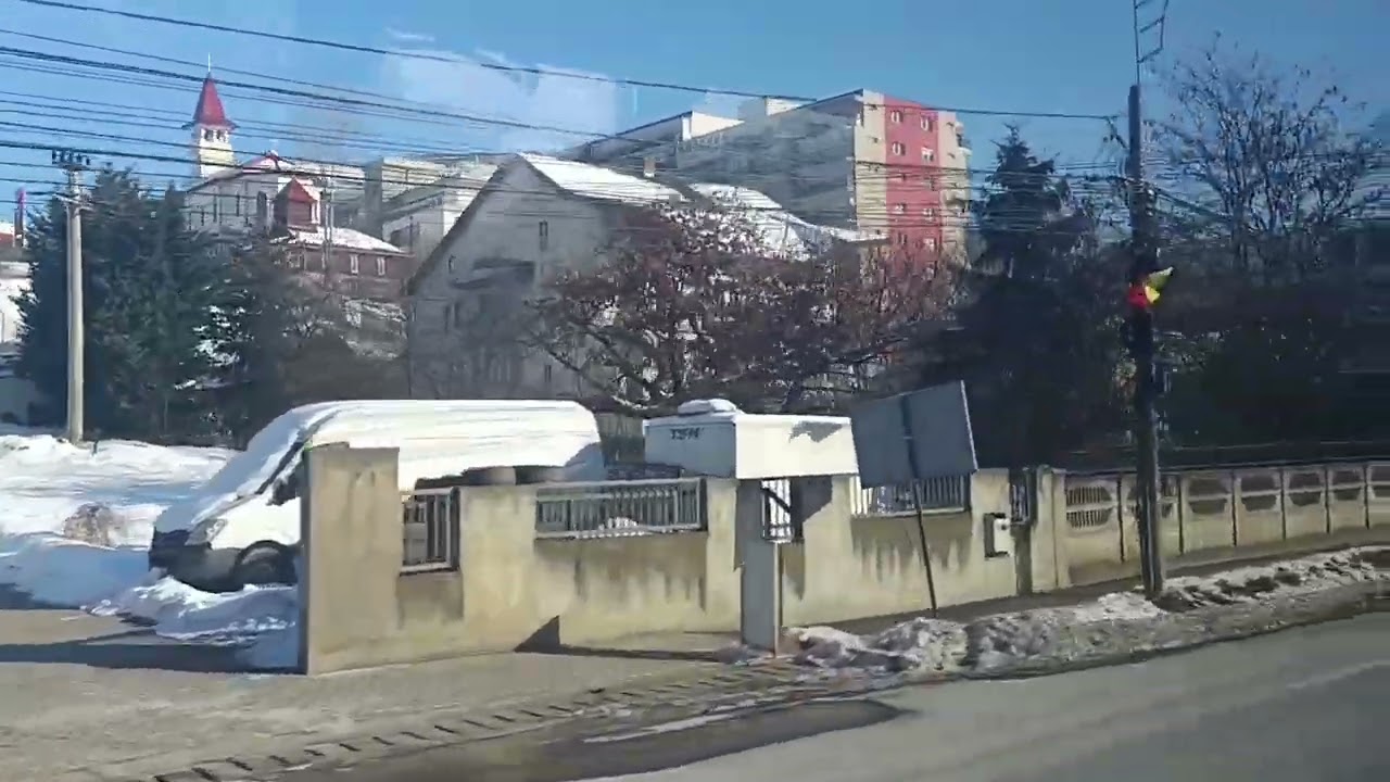 Winter bus to Cluj Romania