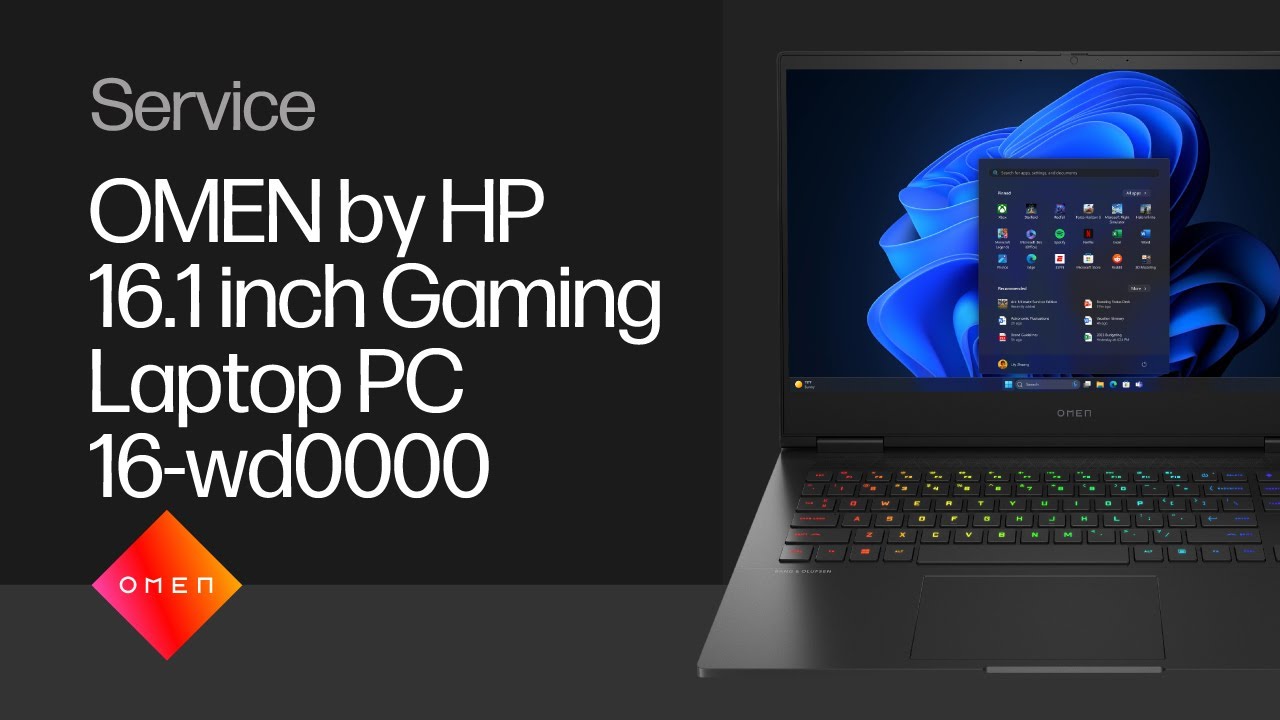 Removing & Replacing Parts | OMEN by HP 16.1 inch Gaming Laptop PC 16-wd0000 | HP Support