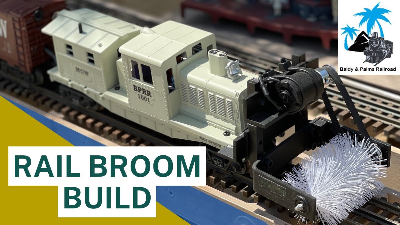 Rail Broom build - O scale three rail outdoor layout