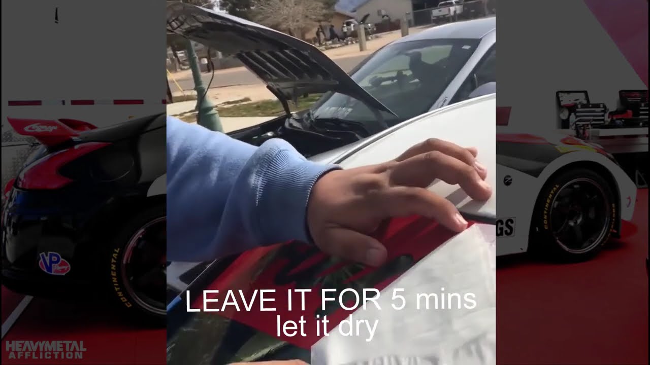 How to install Reverse cut windshield banner Wet application