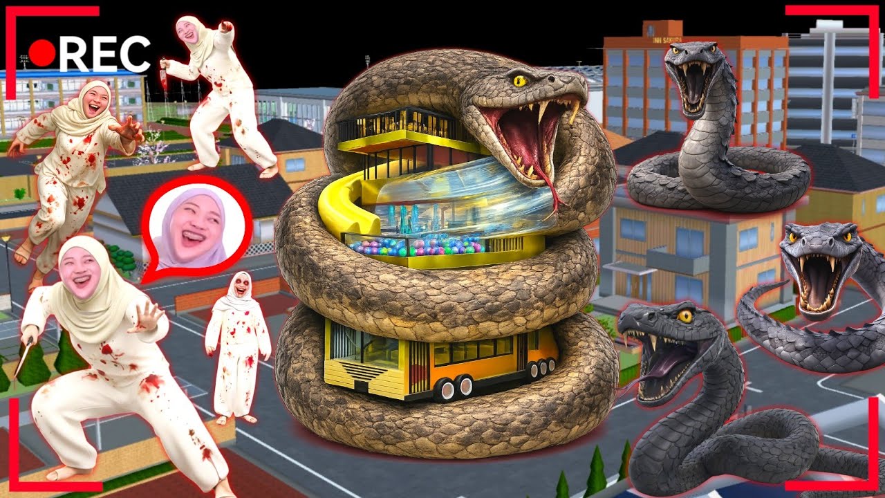 Yuta Mio Buat Bus Wahana Paling Keren DiSerang Monster Ular Raksasa & Anomali Jule Di Kota Sakura‼️😱