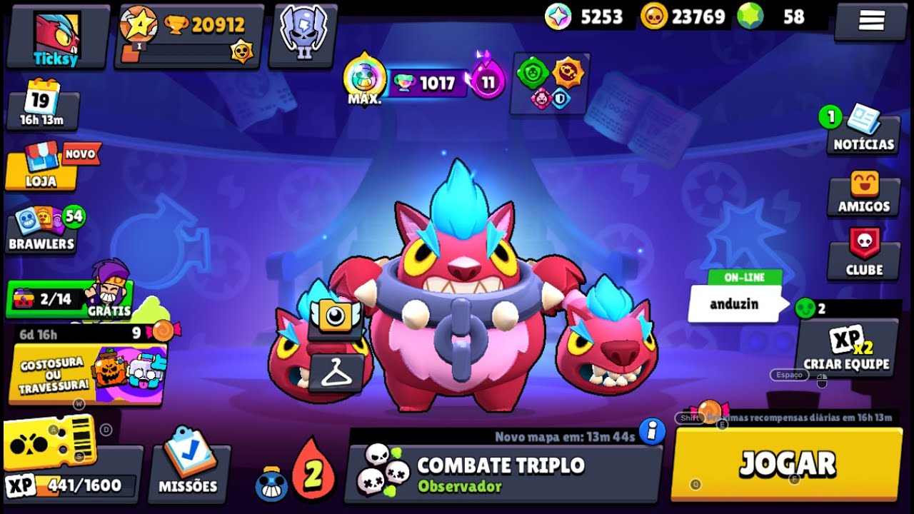 Jogando Brawl Stars aqui no canal pela primeira vez