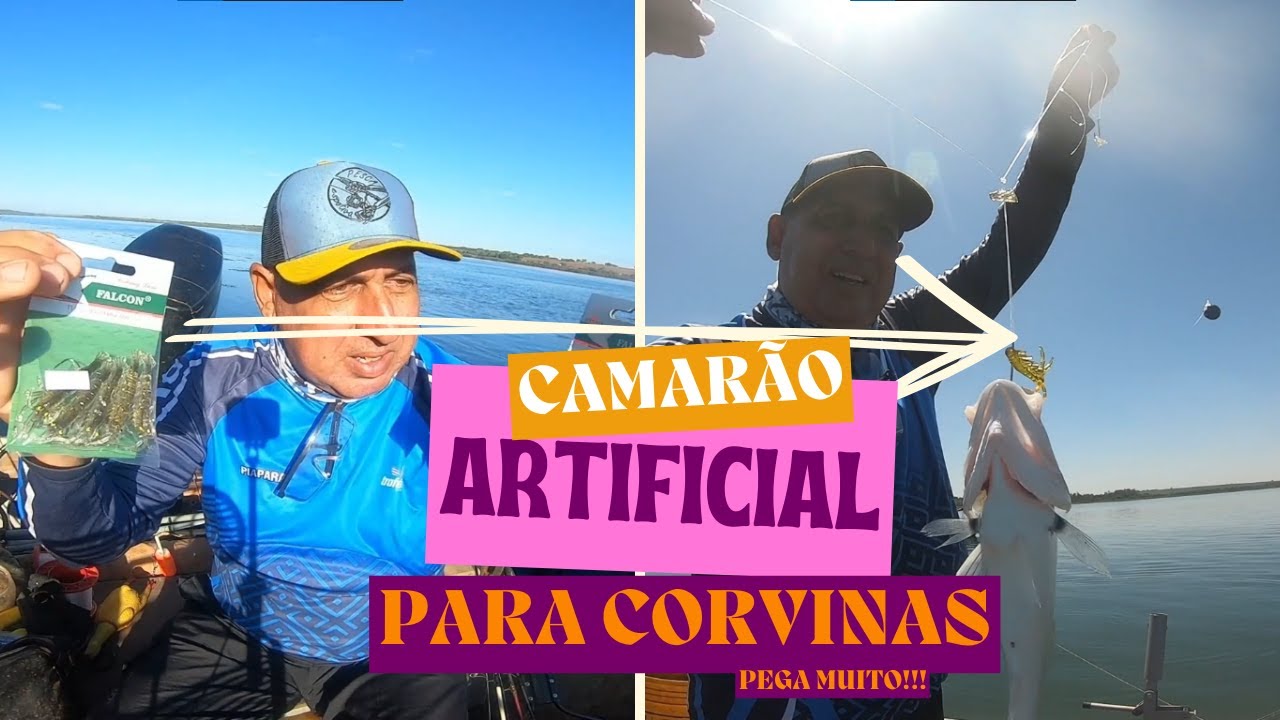 CAMARÃO ARTIFICIAL PARA CORVINAS!!! PEGA MAIS QUE LAMBARI!!!