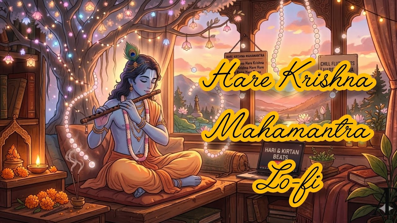 Late Night Hare Krishna Lo-Fi | Calm Mind • Divine Vibes #krishna #love #bhajan 