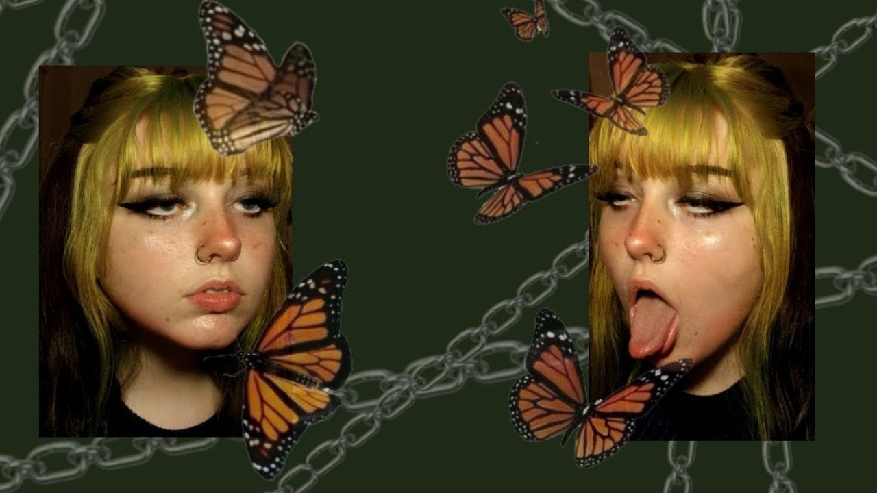 everyday angsty school makeup 🦋🔪🕸️