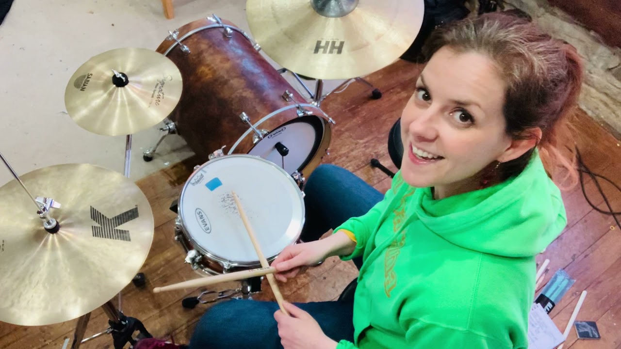 DRUM KIT (beginners) - Lesson 2 - basic syncopated kit groove