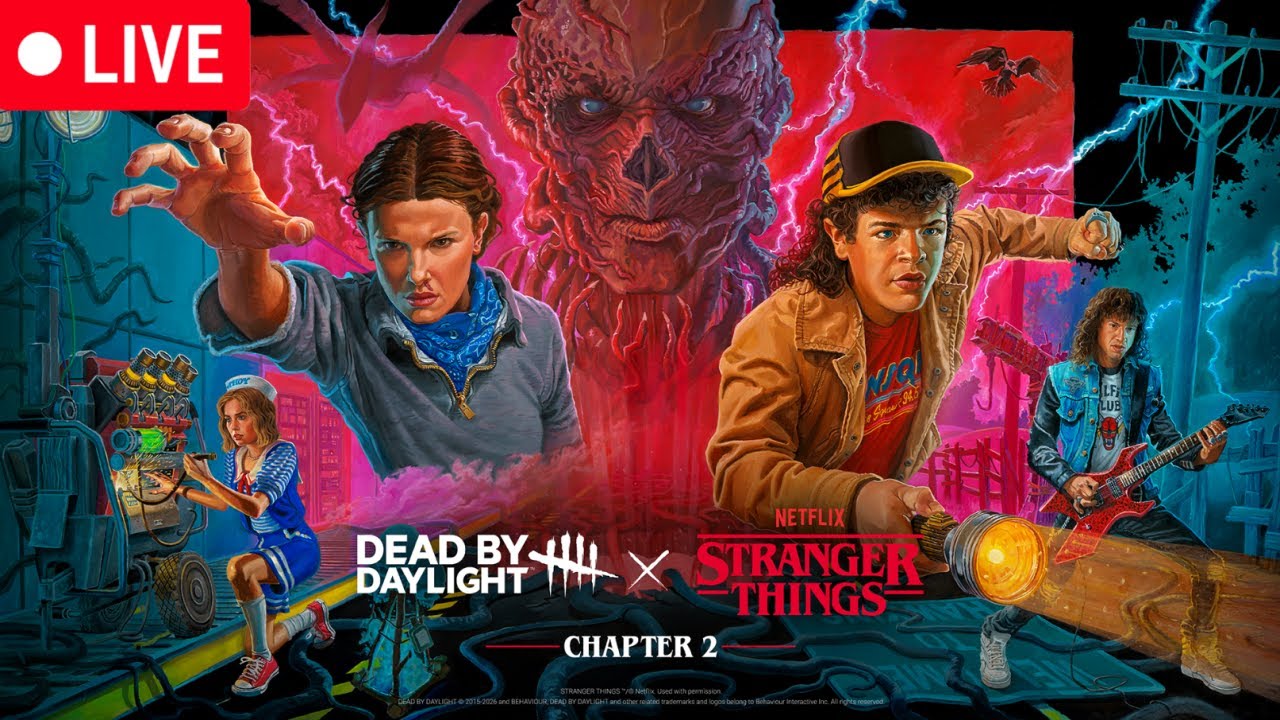 🔴LIVE - Vecna is here&hellip;🕰️👀 Dead by Daylight/Stranger Things Chapter 2 Collab! 🧇🚲 @FaintTadpole 🐸