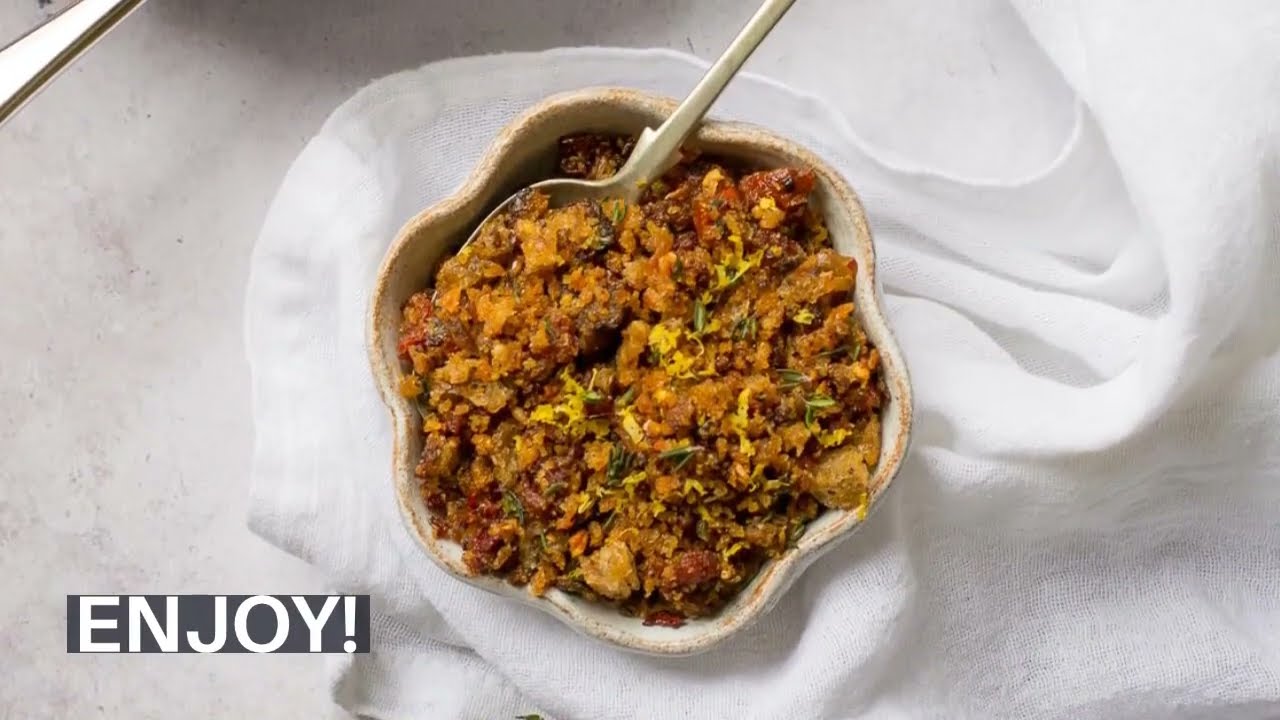 How to make Pangrattato Breadcrumbs