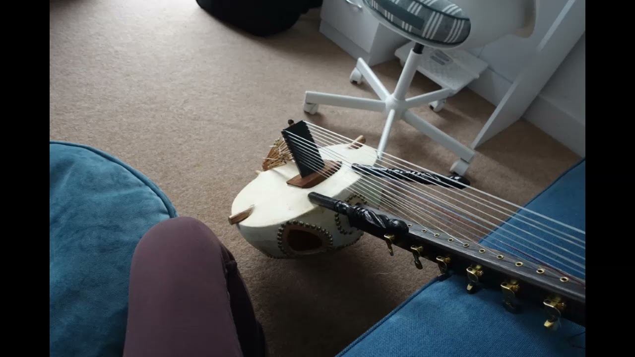 Kora, west African harp - jamming moment with a teacher!