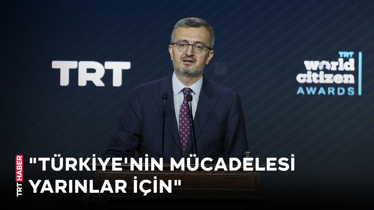 İletişim Başkanı Burhanettin Duran, TRT World Citizen Ödülleri töreninde konuştu