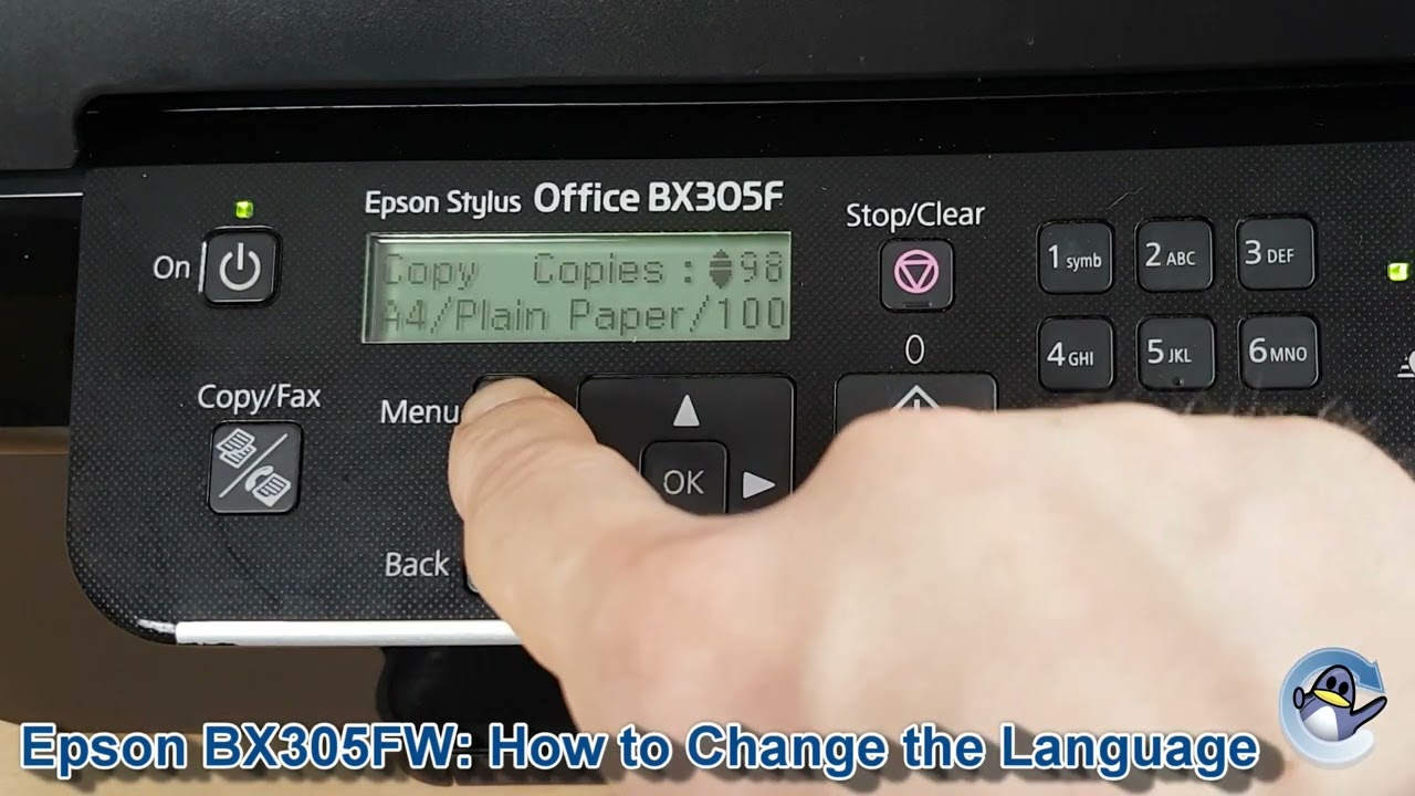 Epson Stylus Office BX305F: How to Change the Selected Language