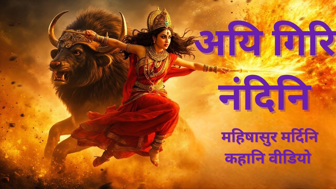 अयिगिरि नंदिनि गीत महिषासुर मर्दिनि Aigiri Nandini Hindi Song with Hindi Lyrics  Mahishasura Mardini