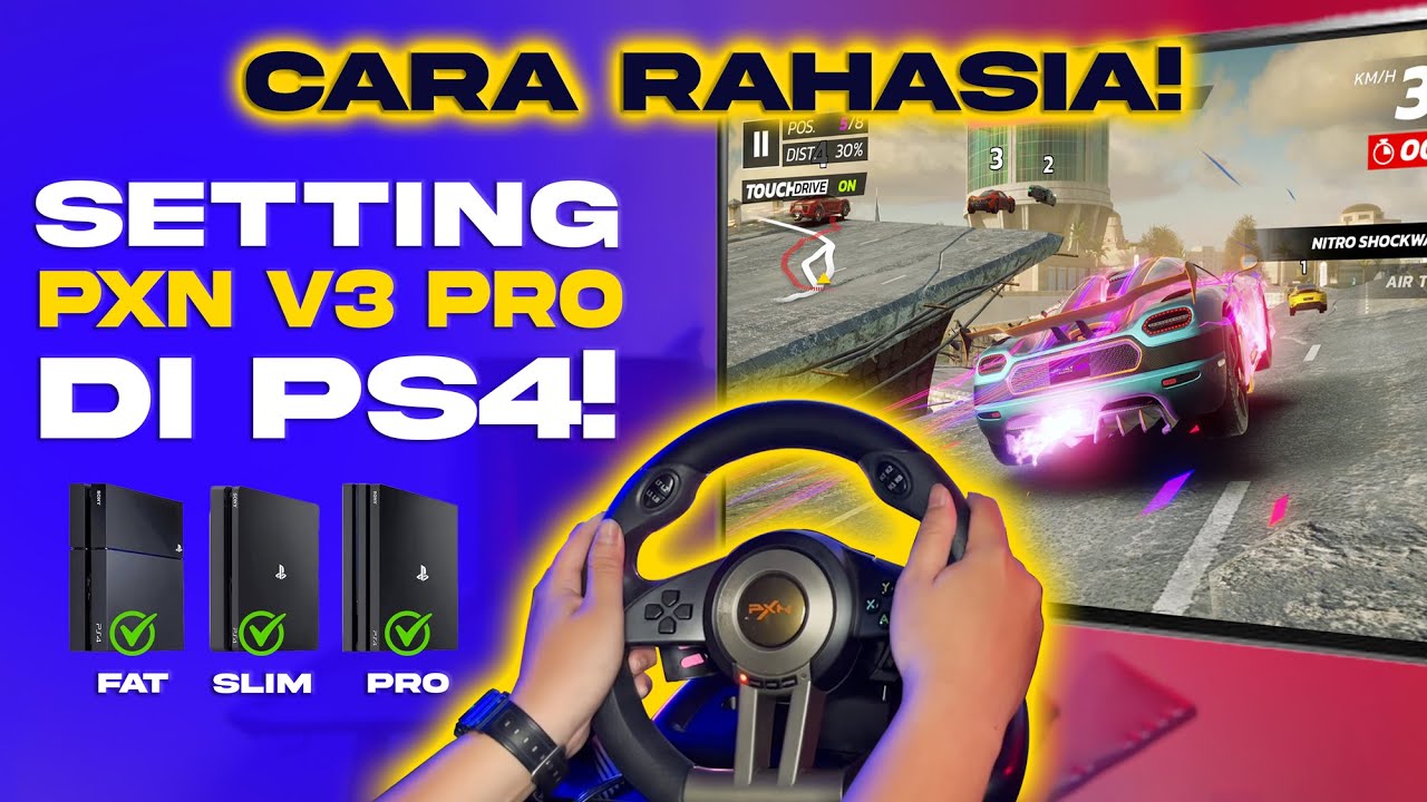 Tutorial Lengkap! Cara Menghubungkan & Setting Steering Wheel PXN V3 Pro ke PS4 - TIMUR GAME SHOP