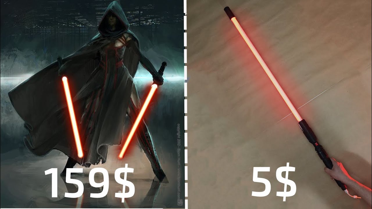 HOW TO MAKE A lightsaber in real life - WOW