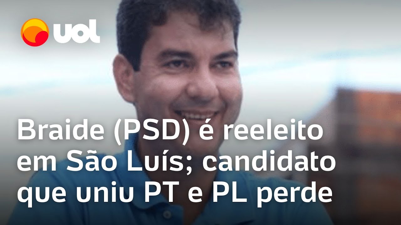 Prefeito de S&atilde;o Lu&iacute;s, Braide (PSD) &eacute; reeleito; candidato que uniu PT e PL perde