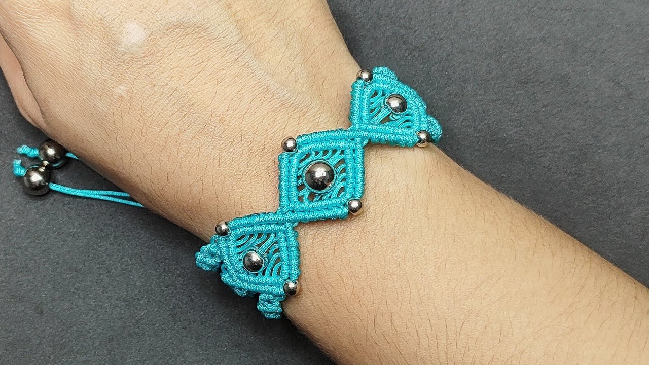Como fazer pulseira macrame passo a passo✨