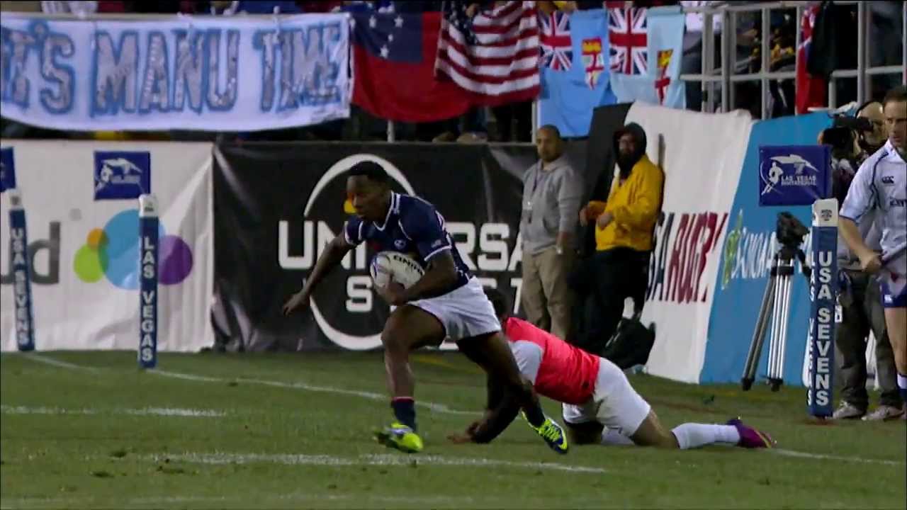 Carlin Isles sprints away to score incredible try in Las Vegas