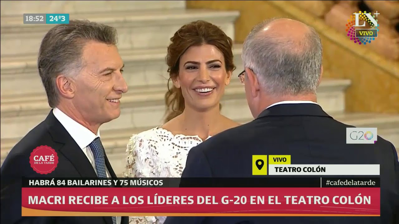 El recibimiento a los líderes del G-20 en el Teatro Colón