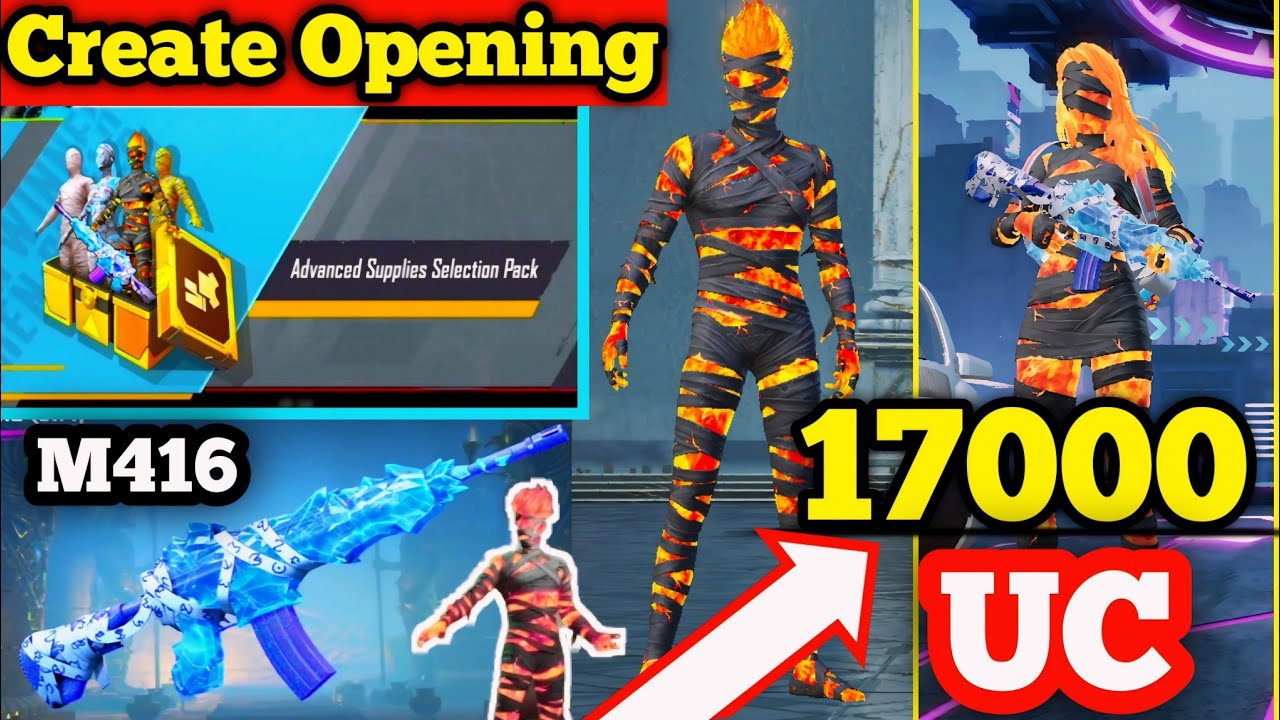 Bgmi Anniversary Create Opening/mummy Suit inferno fiend Set/Record break Create Opening #bgmiindia