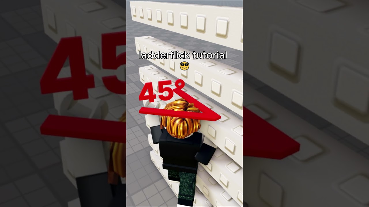 ladderflick tutorial 💀 #shorts #tower #troll wall hop, wall flick