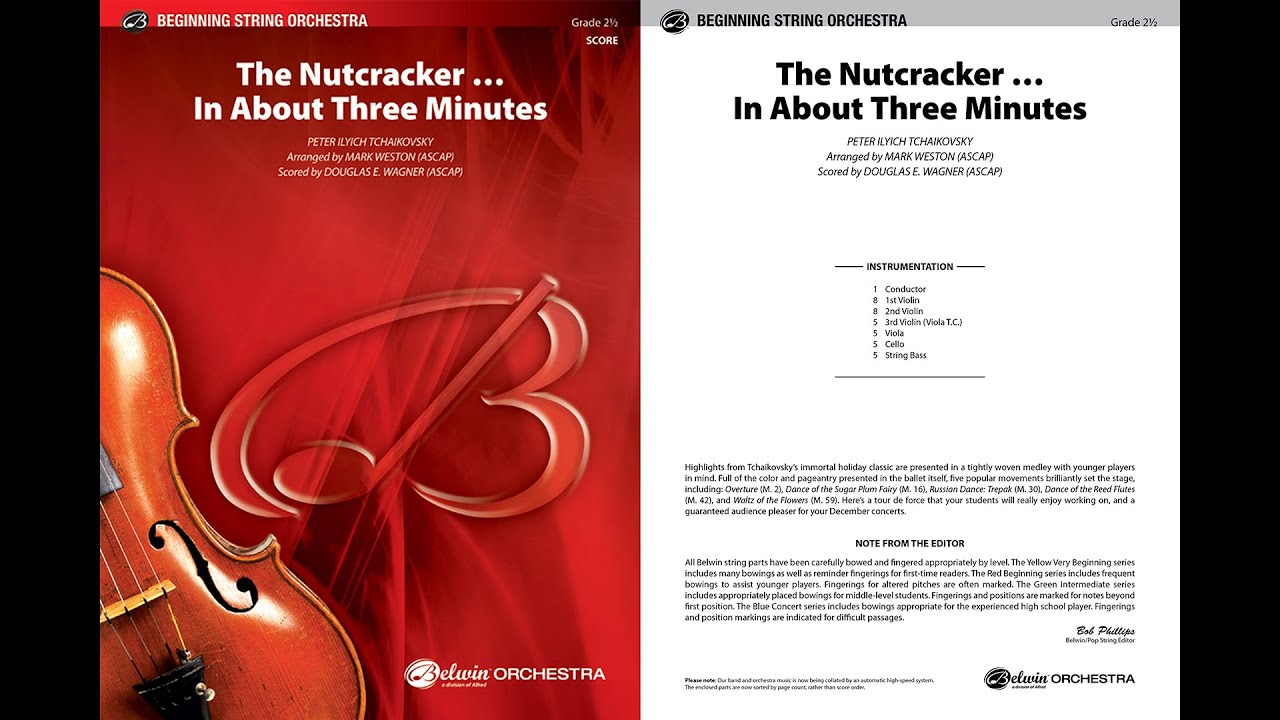 The Nutcracker . . . In About Three Minutes, arr. Mark Weston – Score & Sound