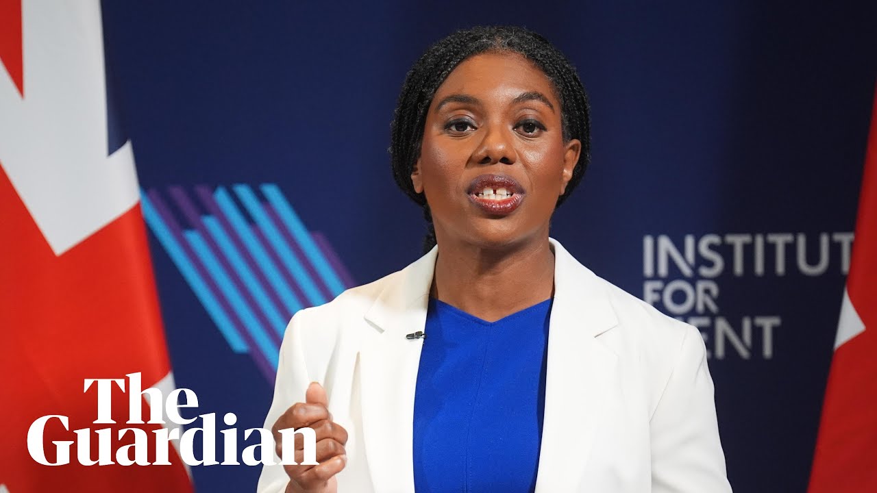 Conservative leader Kemi Badenoch delivers a speech at the Institute for Government - watch live